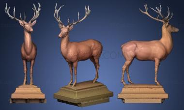 3D model Goldener Hirsch (STL)